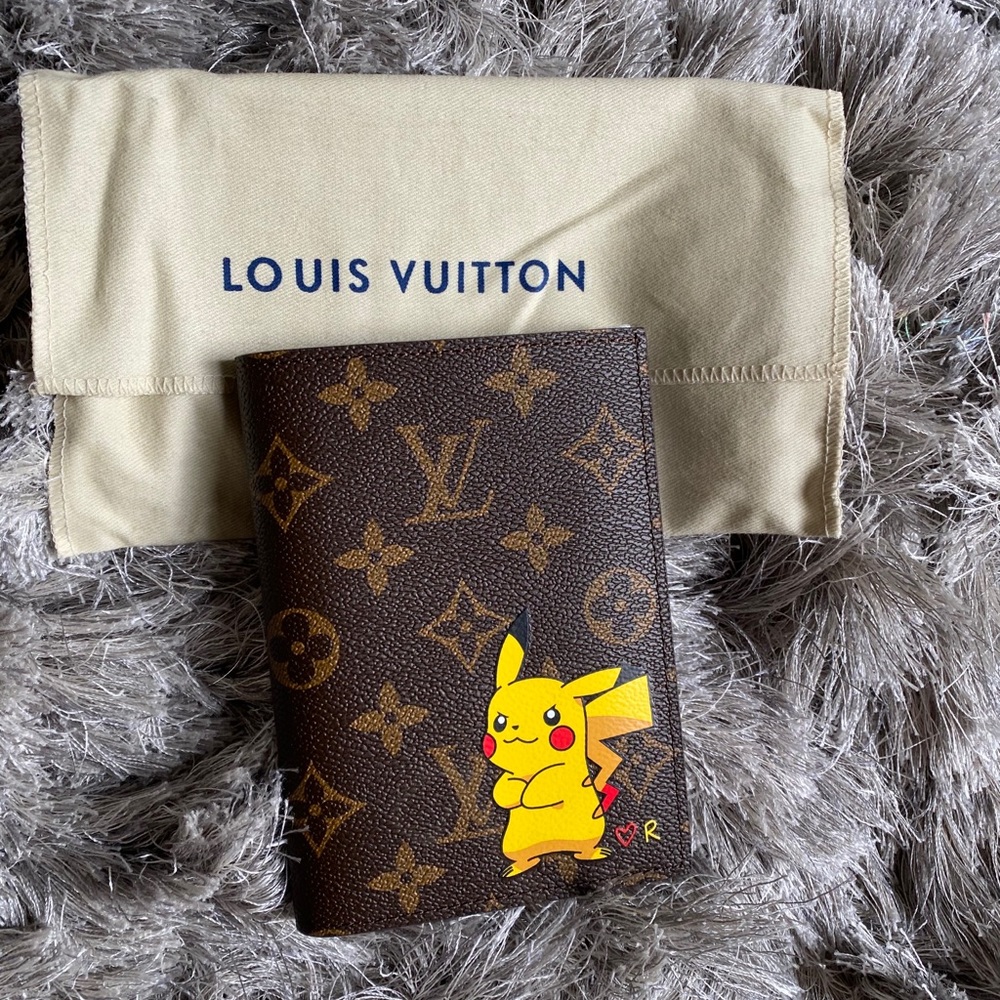 PIKACHU LOUIS VUITTON PASSPORT WALLET